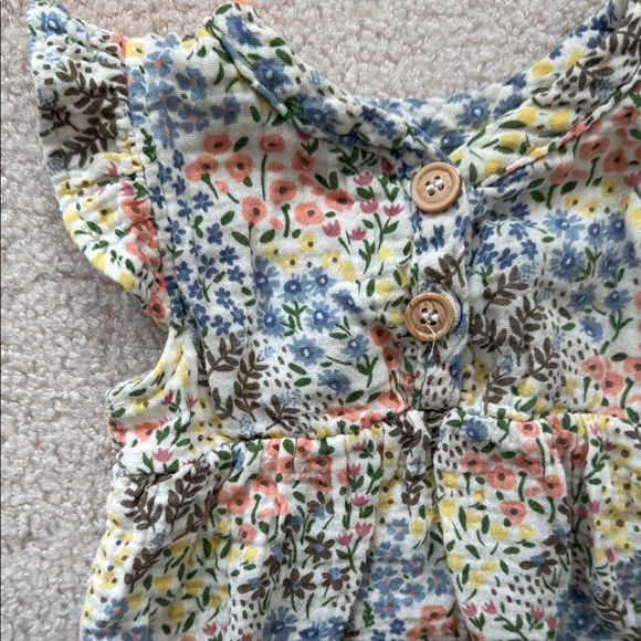 Charlotte & Star Floral Baby Romper - baby girls size 3-6M - Picture 2 of 8